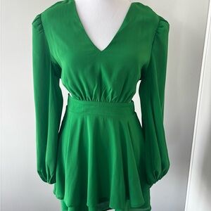 Elegant Green Women's Dress